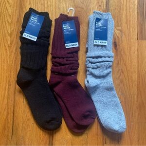 Old Navy bundle of 3 boot socks